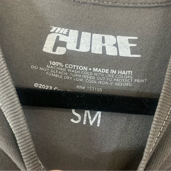 New The Cure Music Band Officially Licensed Vintage Wash Doodle T-Shirt Small - Picture 3 of 4